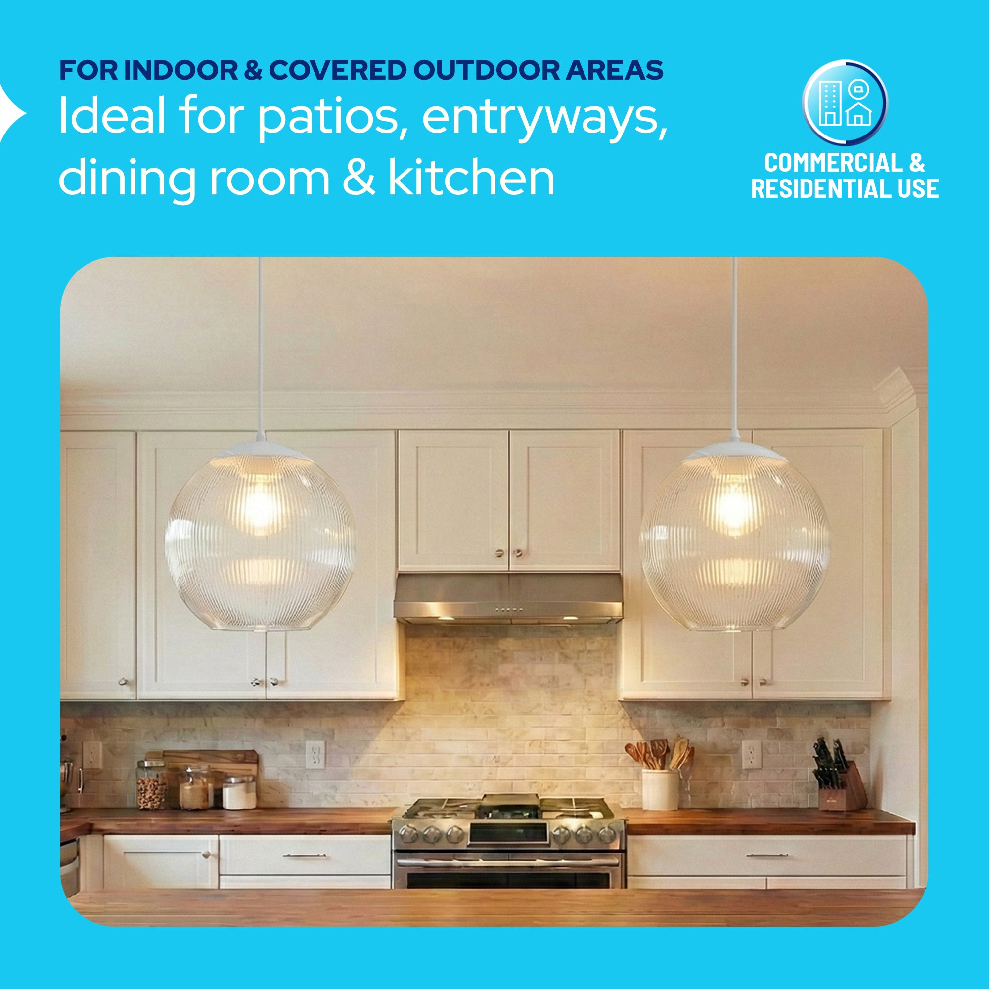 10" Acrylic Globe Pendant Light Fixture