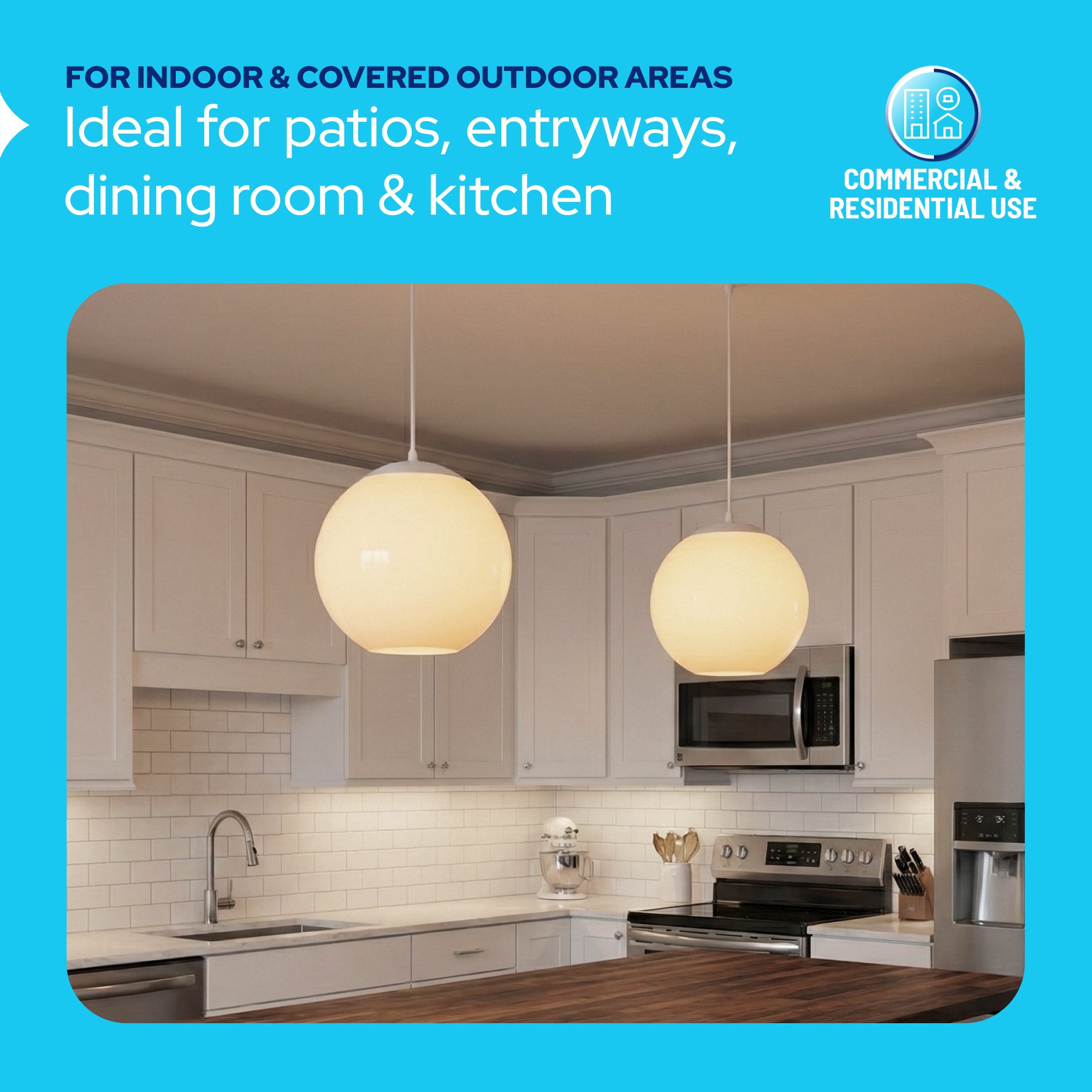 10" Acrylic Globe Pendant Light Fixture