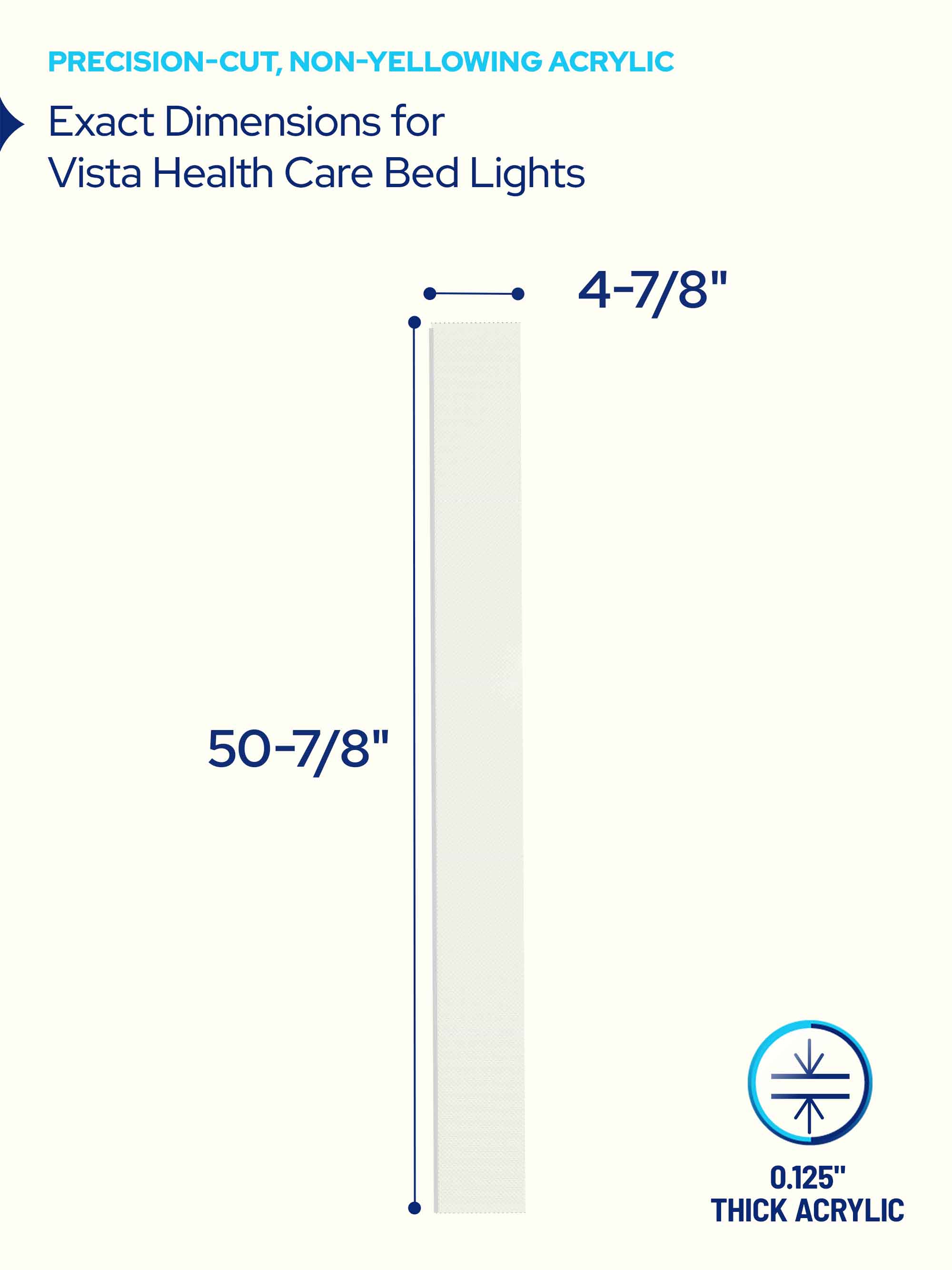 Vista Health Care Bed Light Fixture Cover