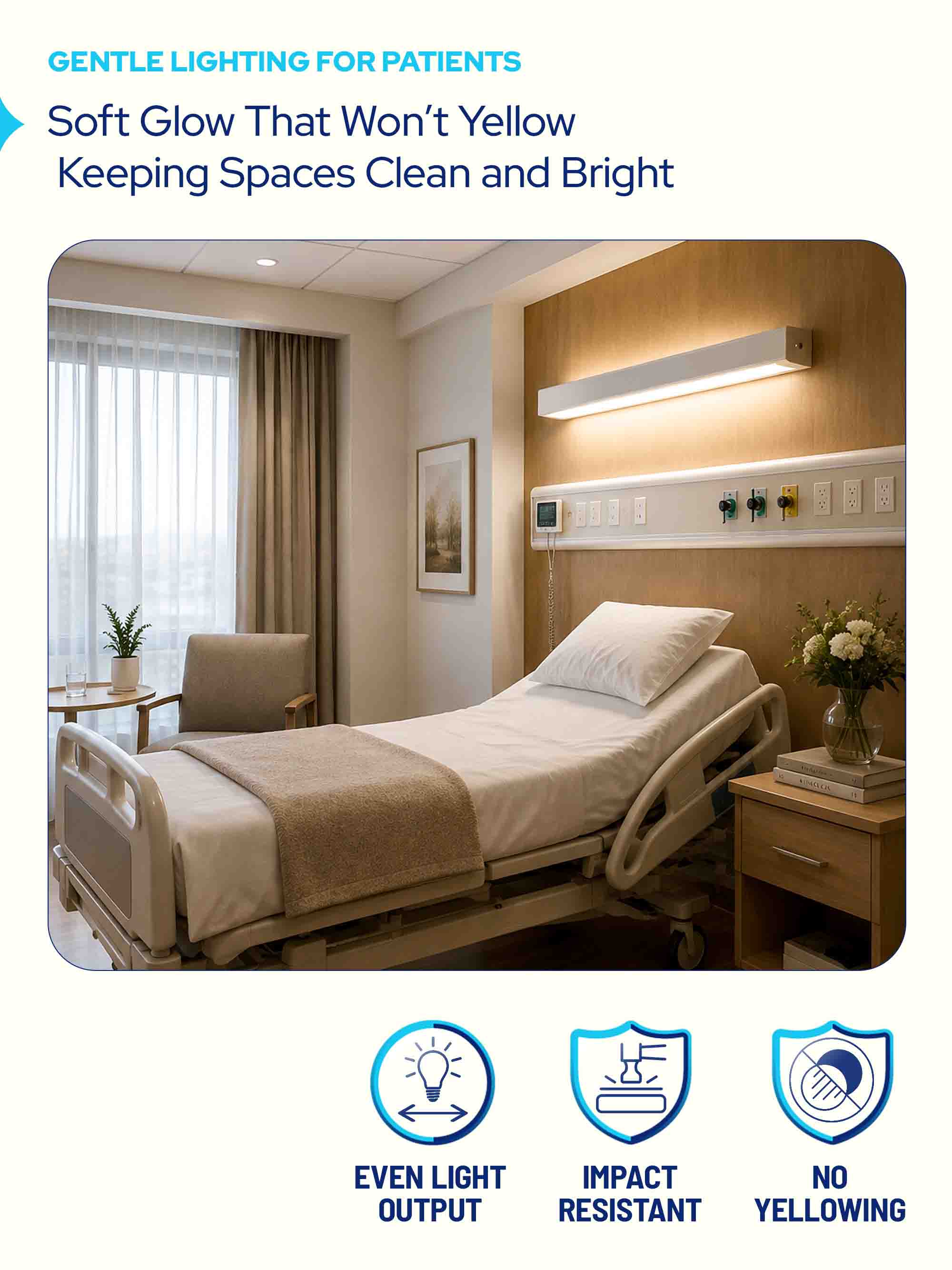 Vista Health Care Bed Light Fixture Cover