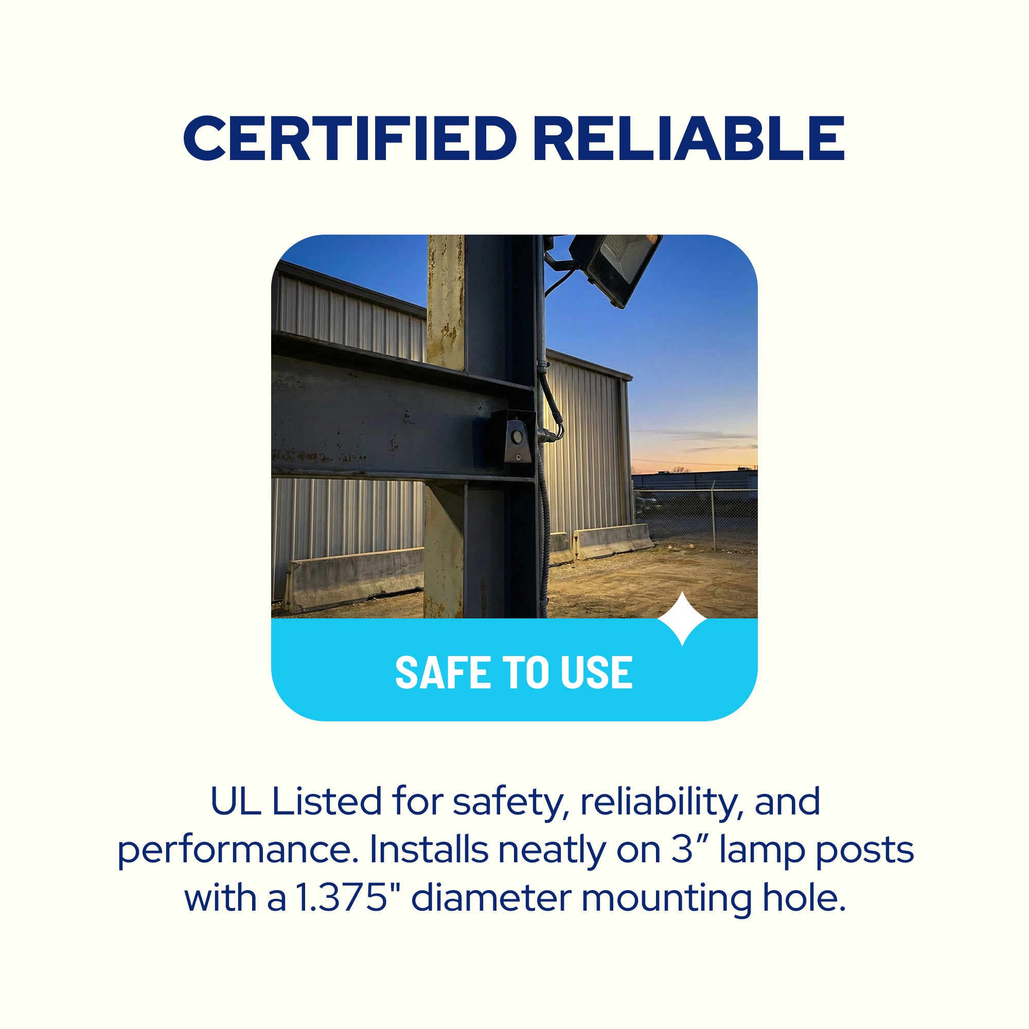 Dusk to Dawn Sensor, Automatic On/Off Photocell Switch