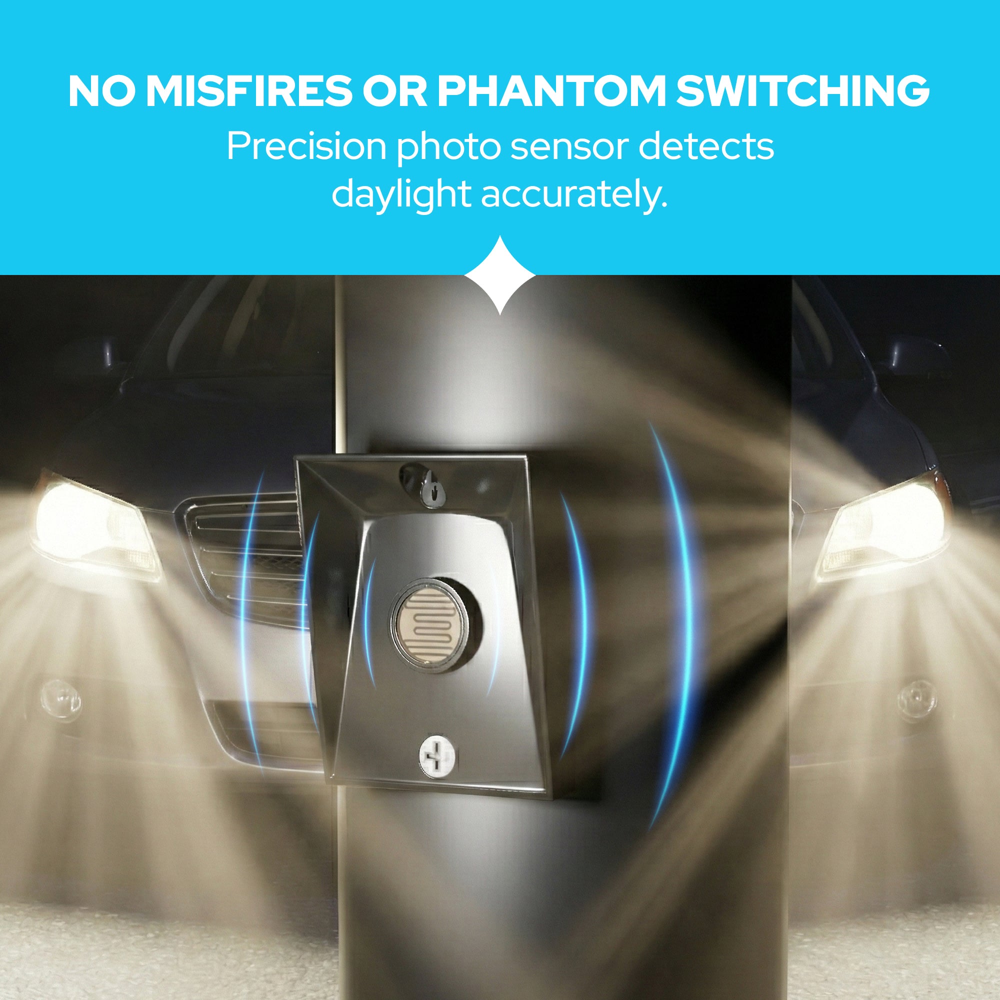 Dusk to Dawn Sensor, Automatic On/Off Photocell Switch