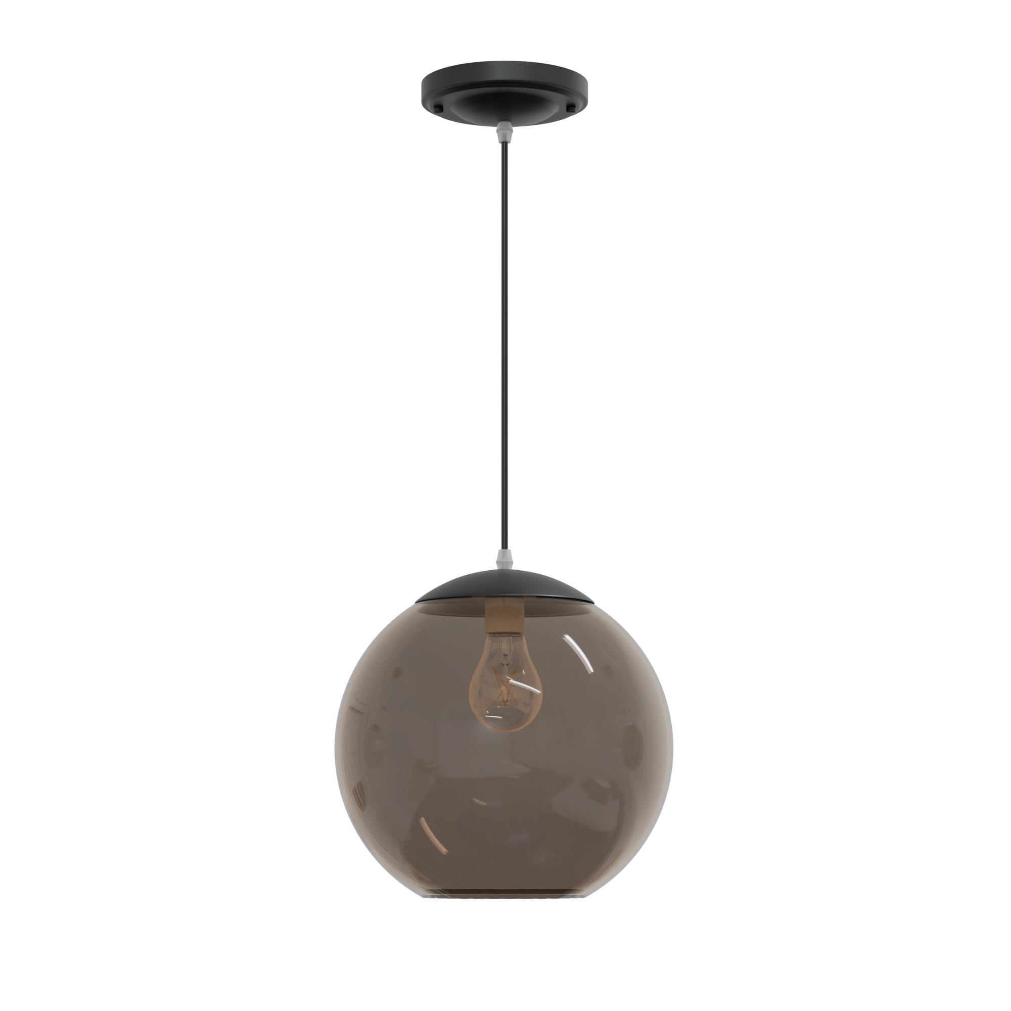 10" Acrylic Globe Pendant Light Fixture