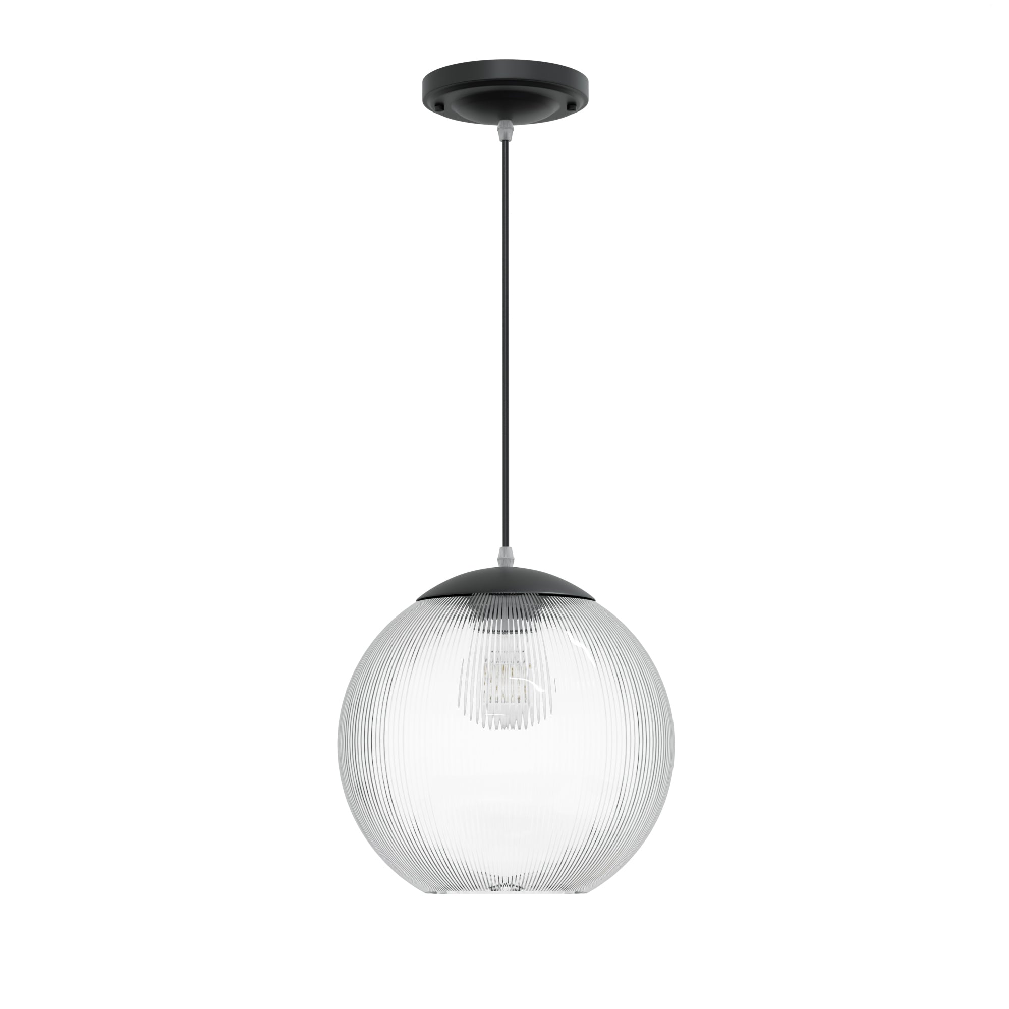 10" Acrylic Globe Pendant Light Fixture