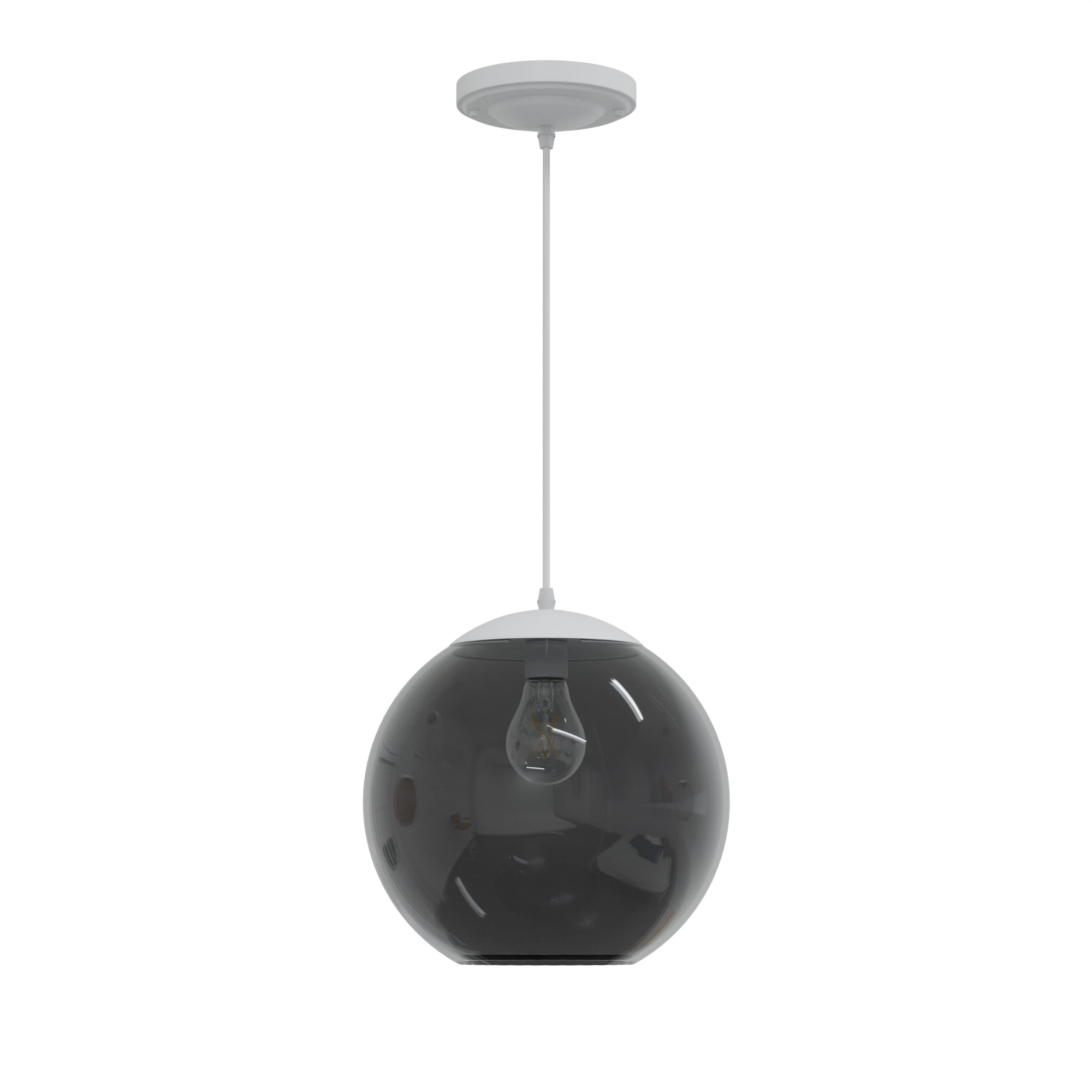 10" Acrylic Globe Pendant Light Fixture