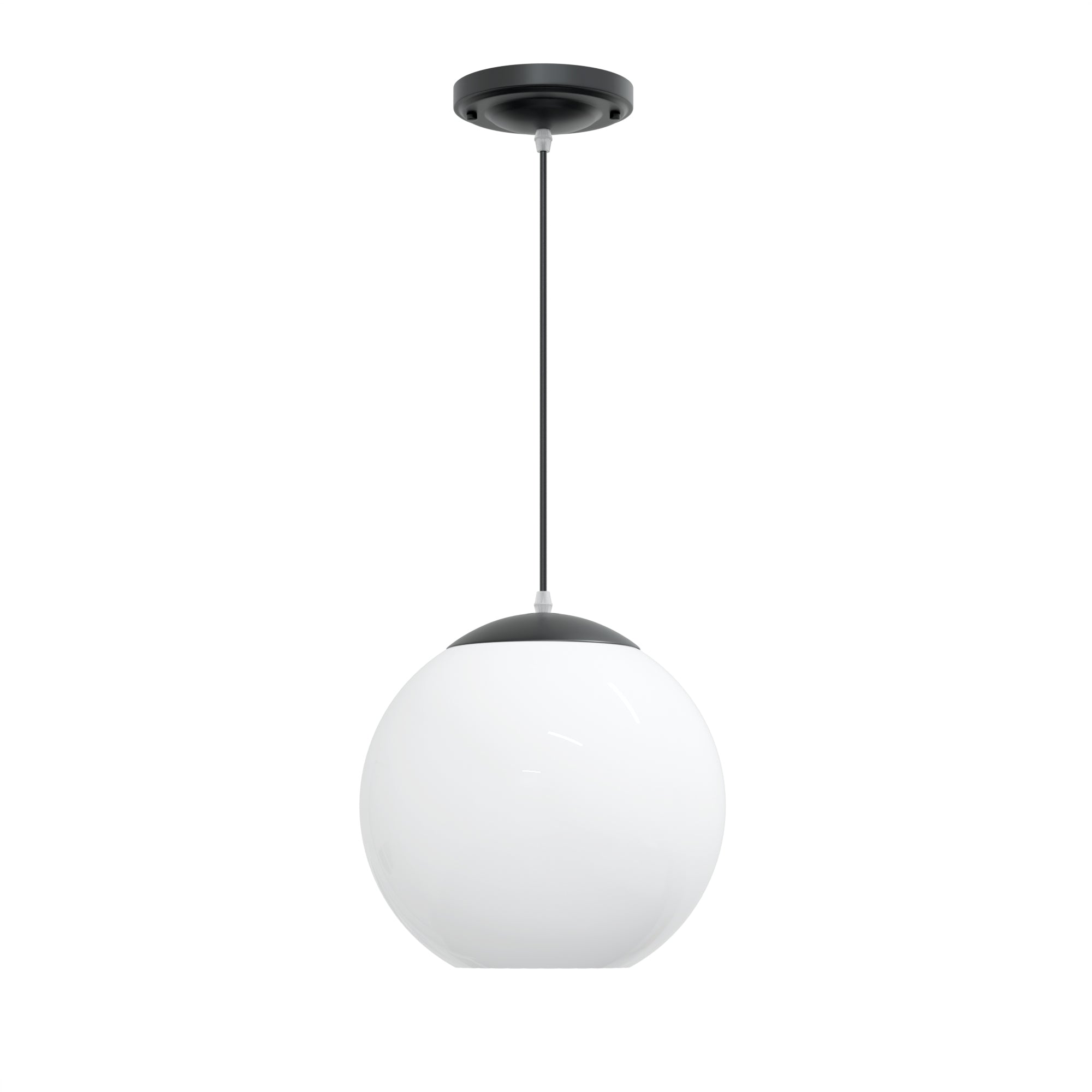 10" Acrylic Globe Pendant Light Fixture