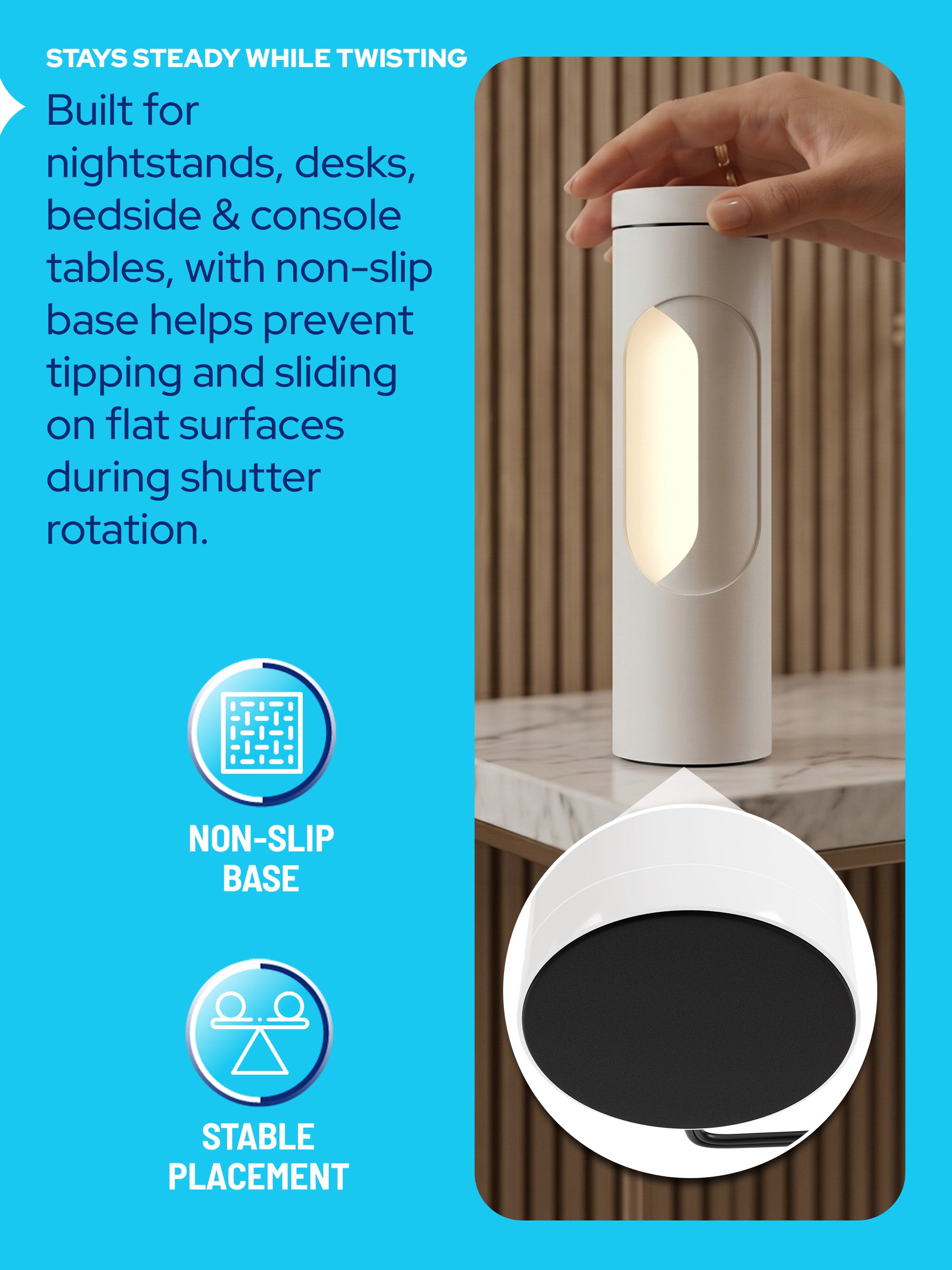 White Shabbat Lamp