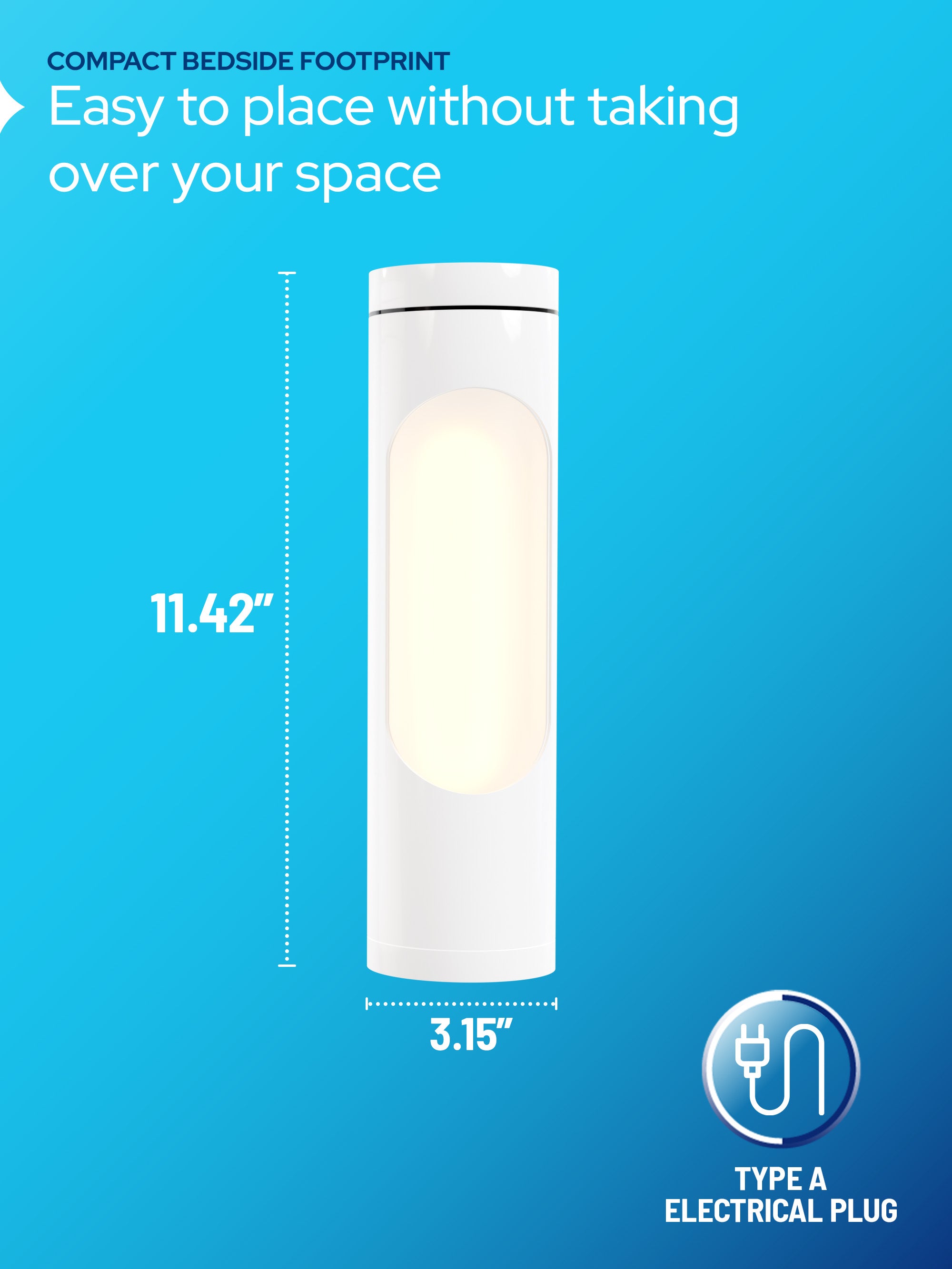 White Shabbat Lamp