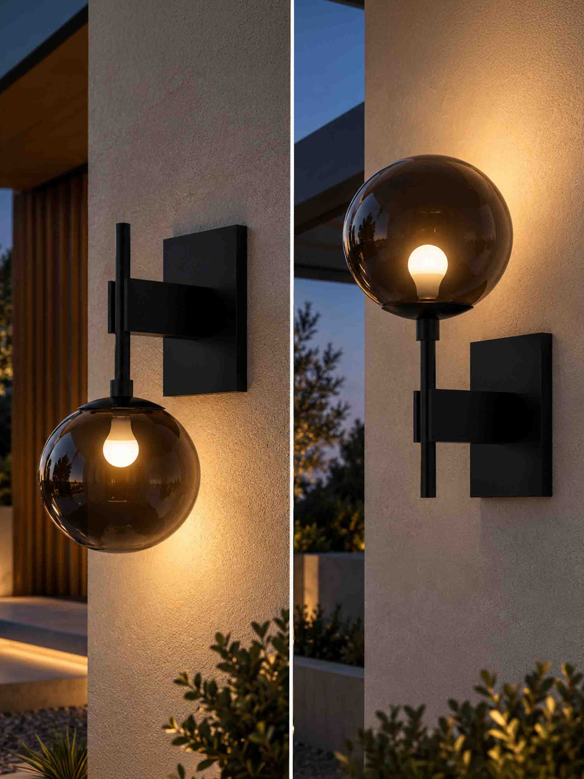 8" Globe Wall Mounted Lamp