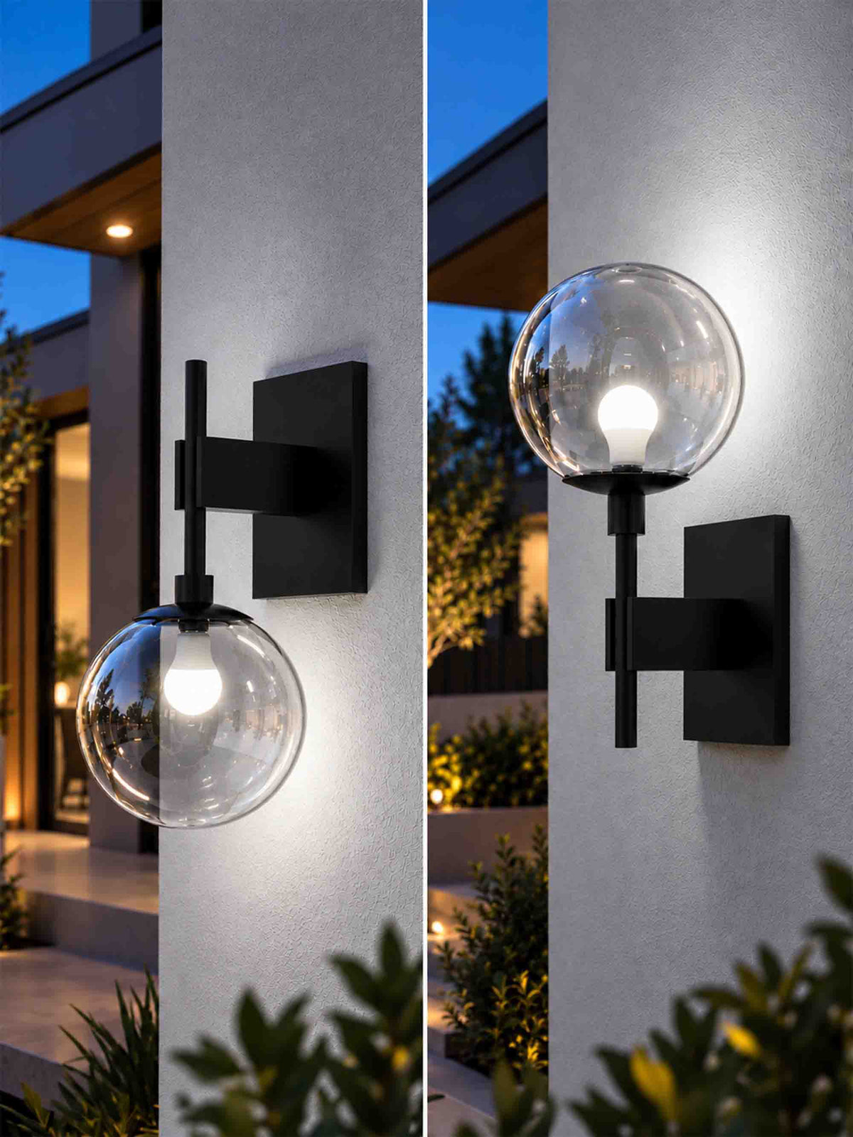 8" Globe Wall Mounted Lamp