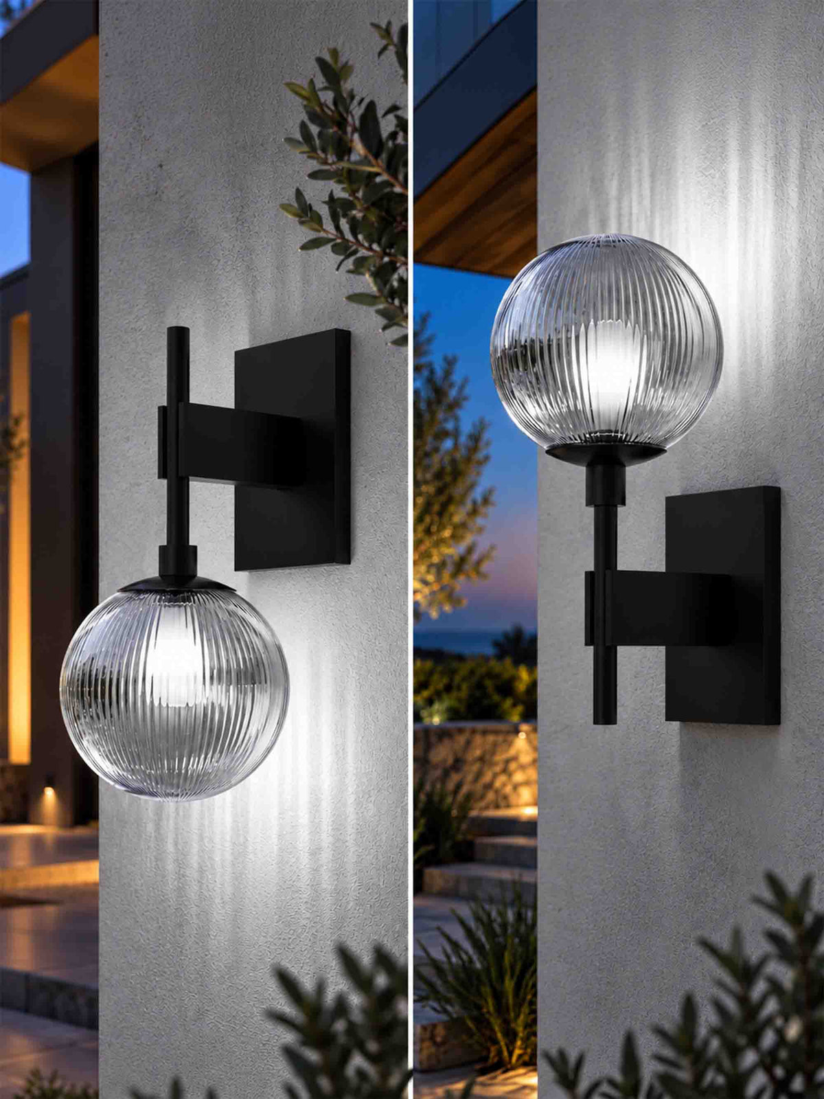 8" Globe Wall Mounted Lamp