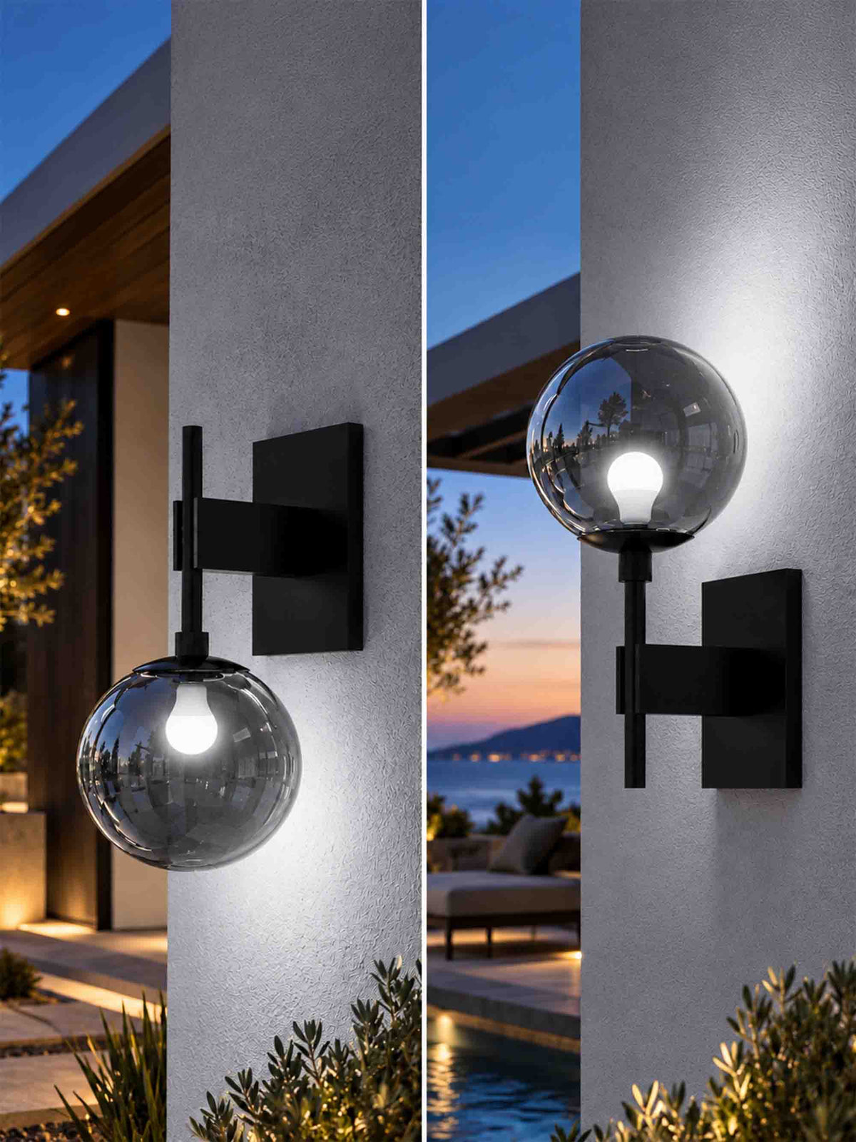 8" Globe Wall Mounted Lamp