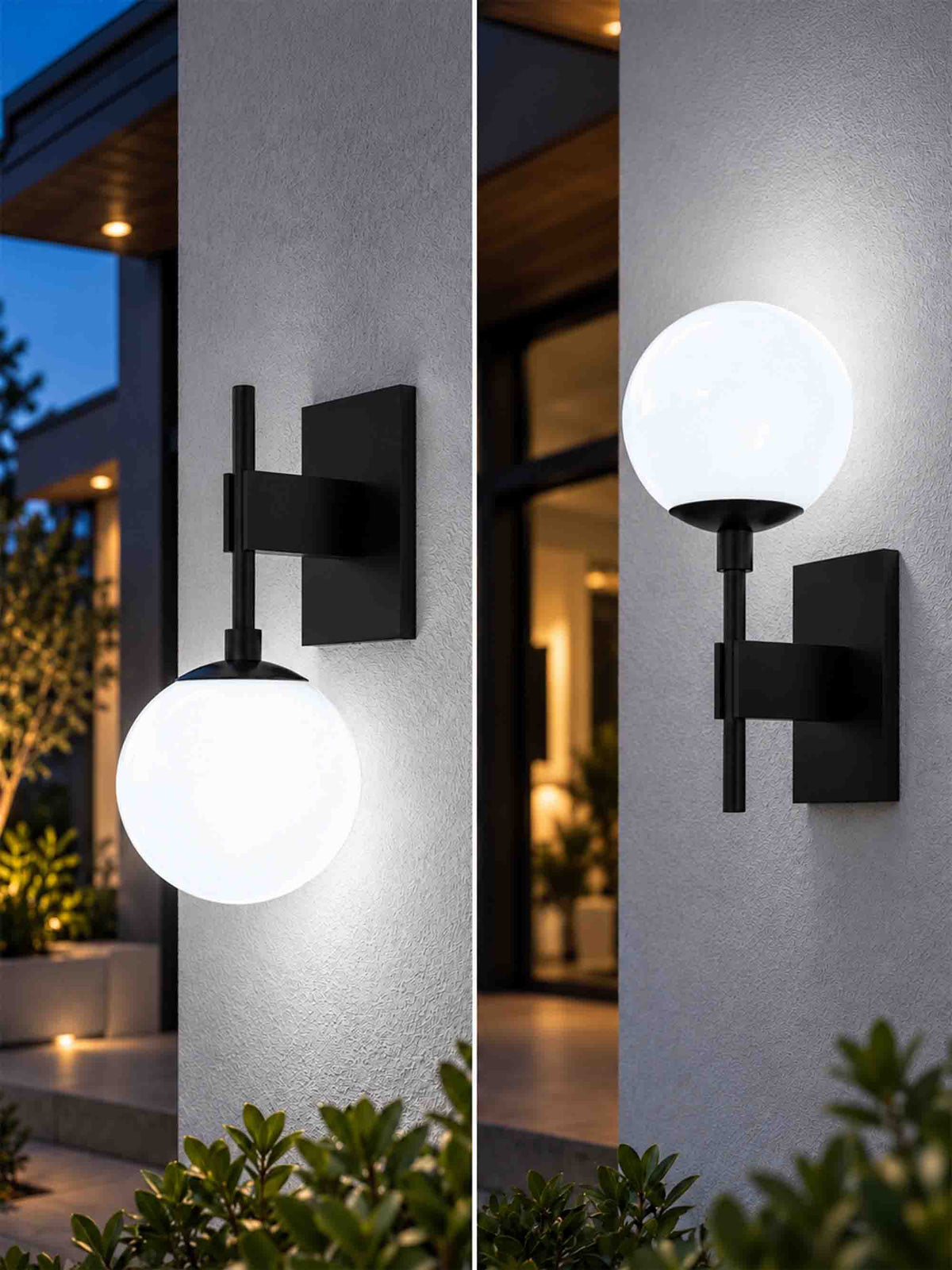 8" Globe Wall Mounted Lamp