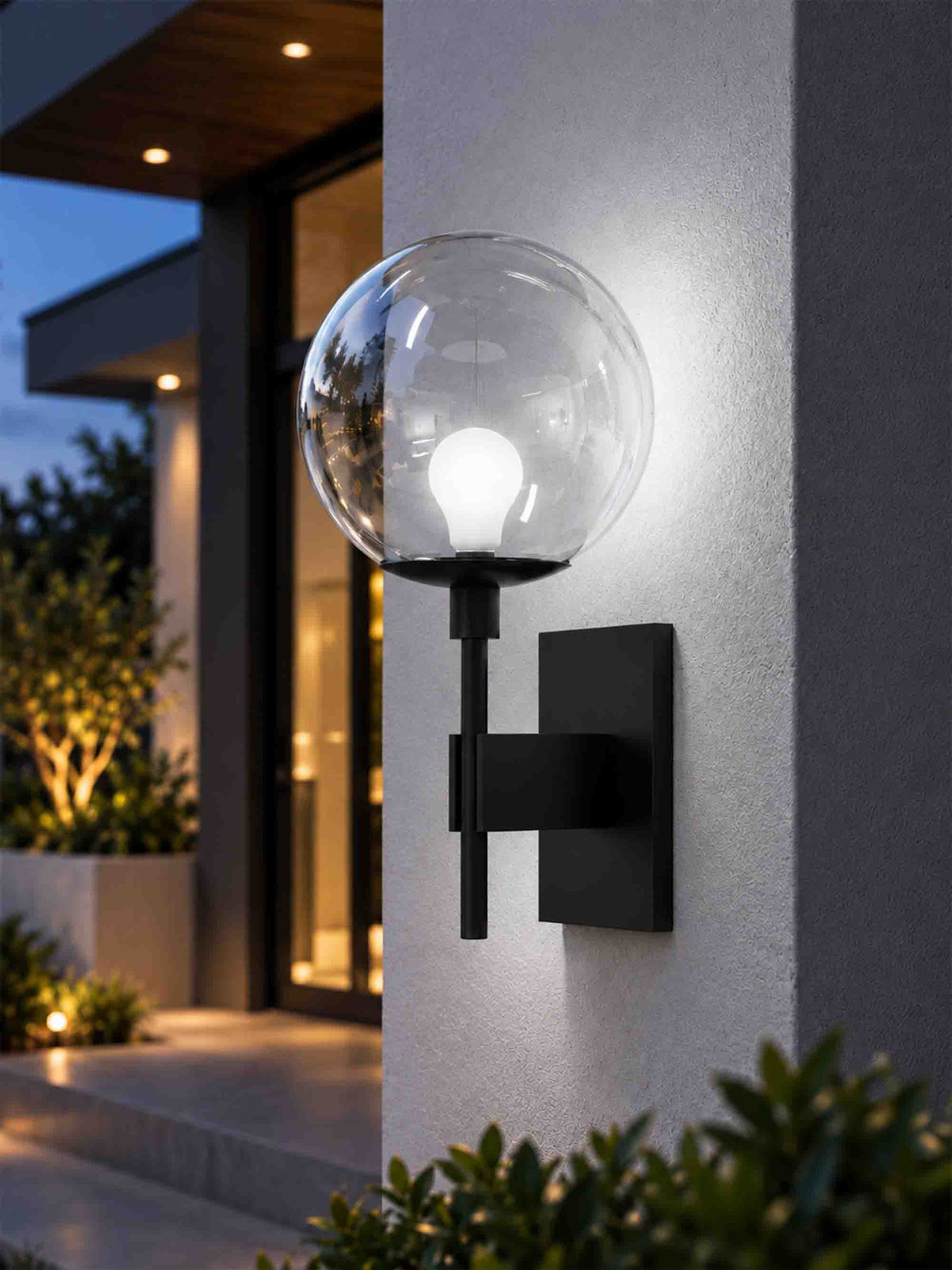 8" Globe Wall Mounted Lamp
