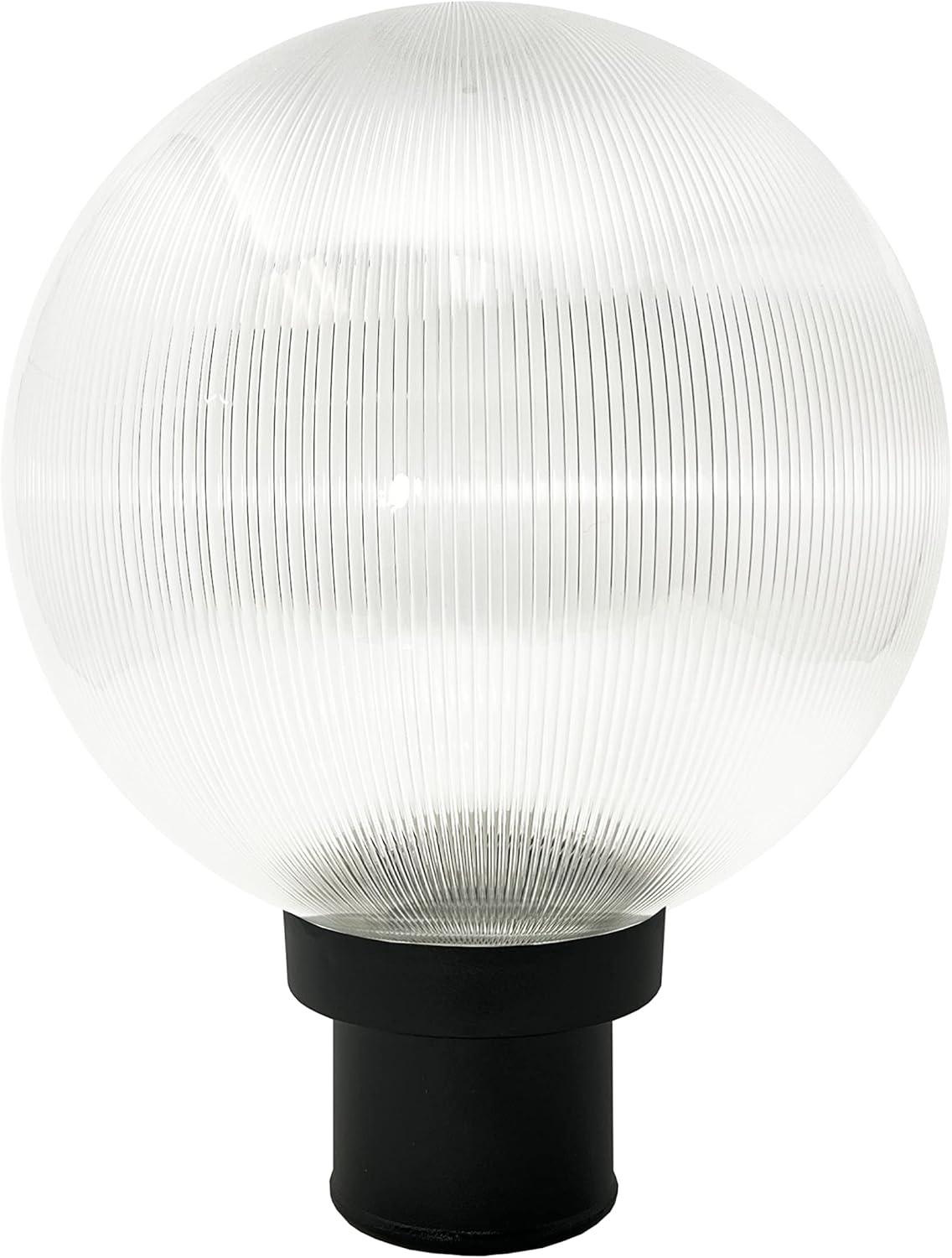 12" Globe Combo installed on lamp post fixture