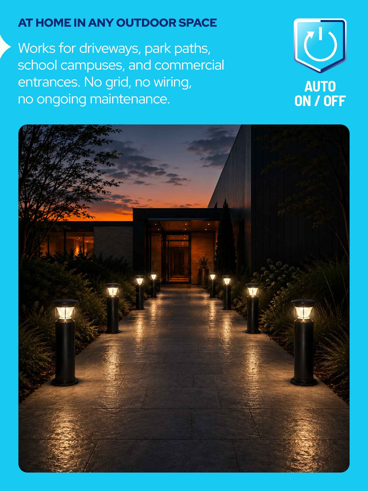 Solar LED Bollard Light