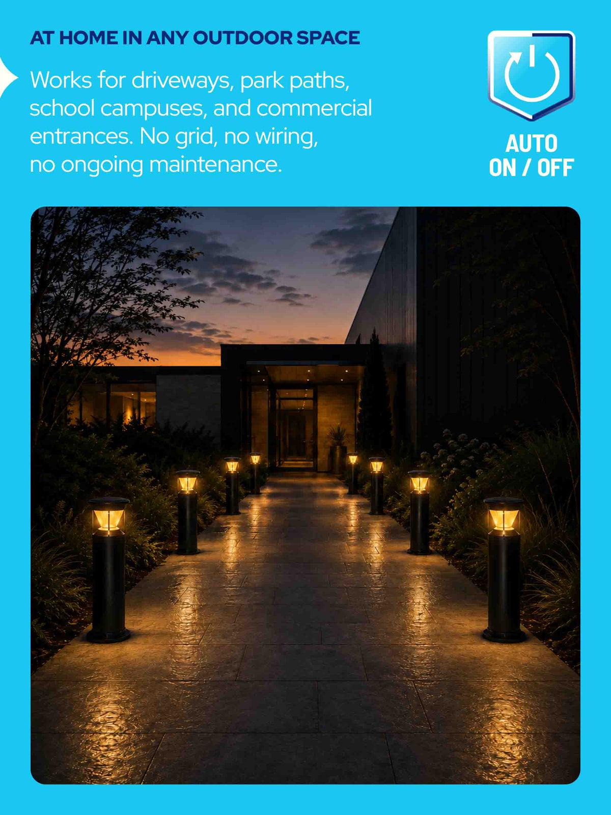 Solar LED Bollard Light