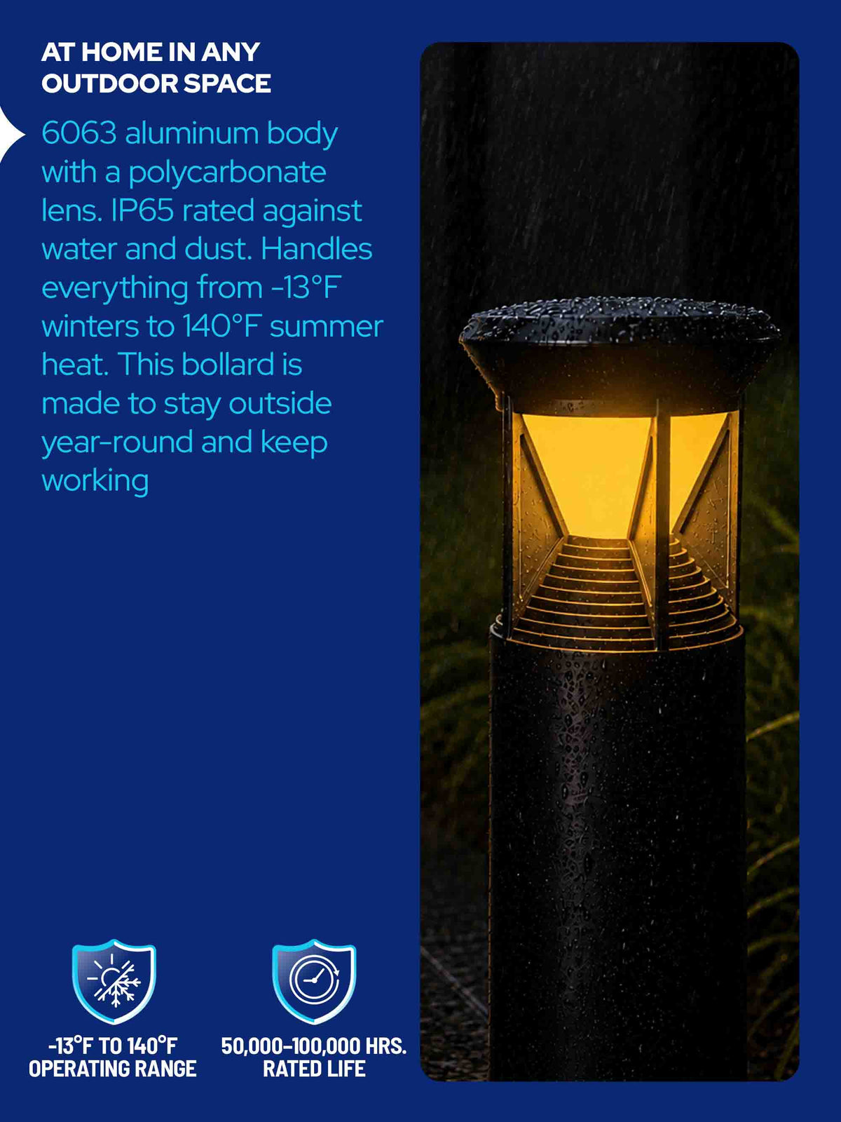 Solar LED Bollard Light