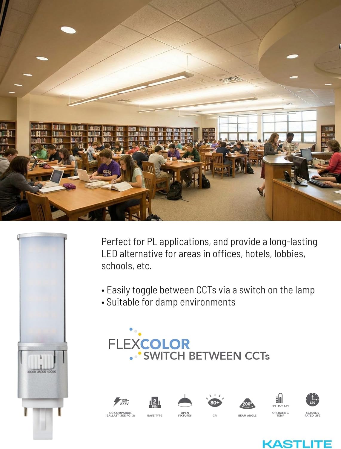 G23 7W Universal 2-Pin Prong Base LED PL Lamp