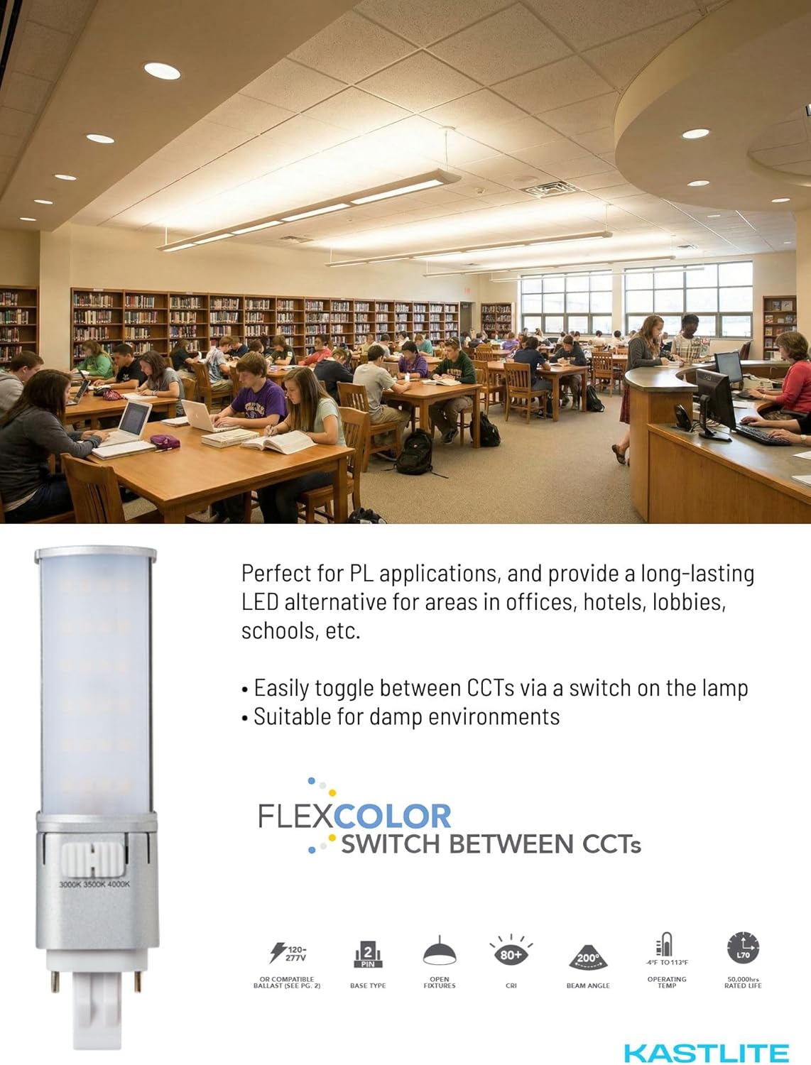 GX23 7W Universal 2-Pin Prong Base LED PL Lamp
