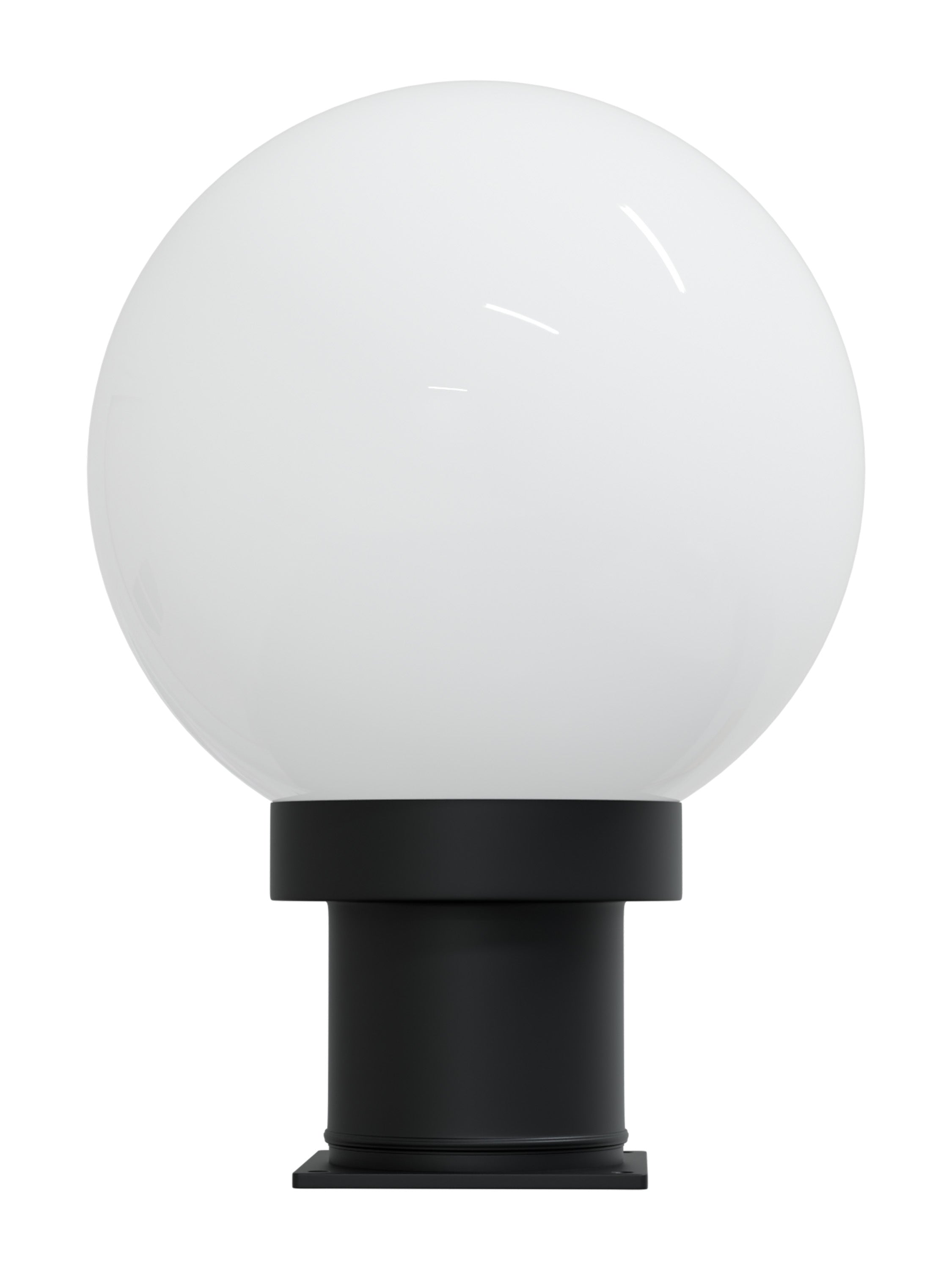 8" Globe Pier Mount Outdoor Lighting with LED Lamp
