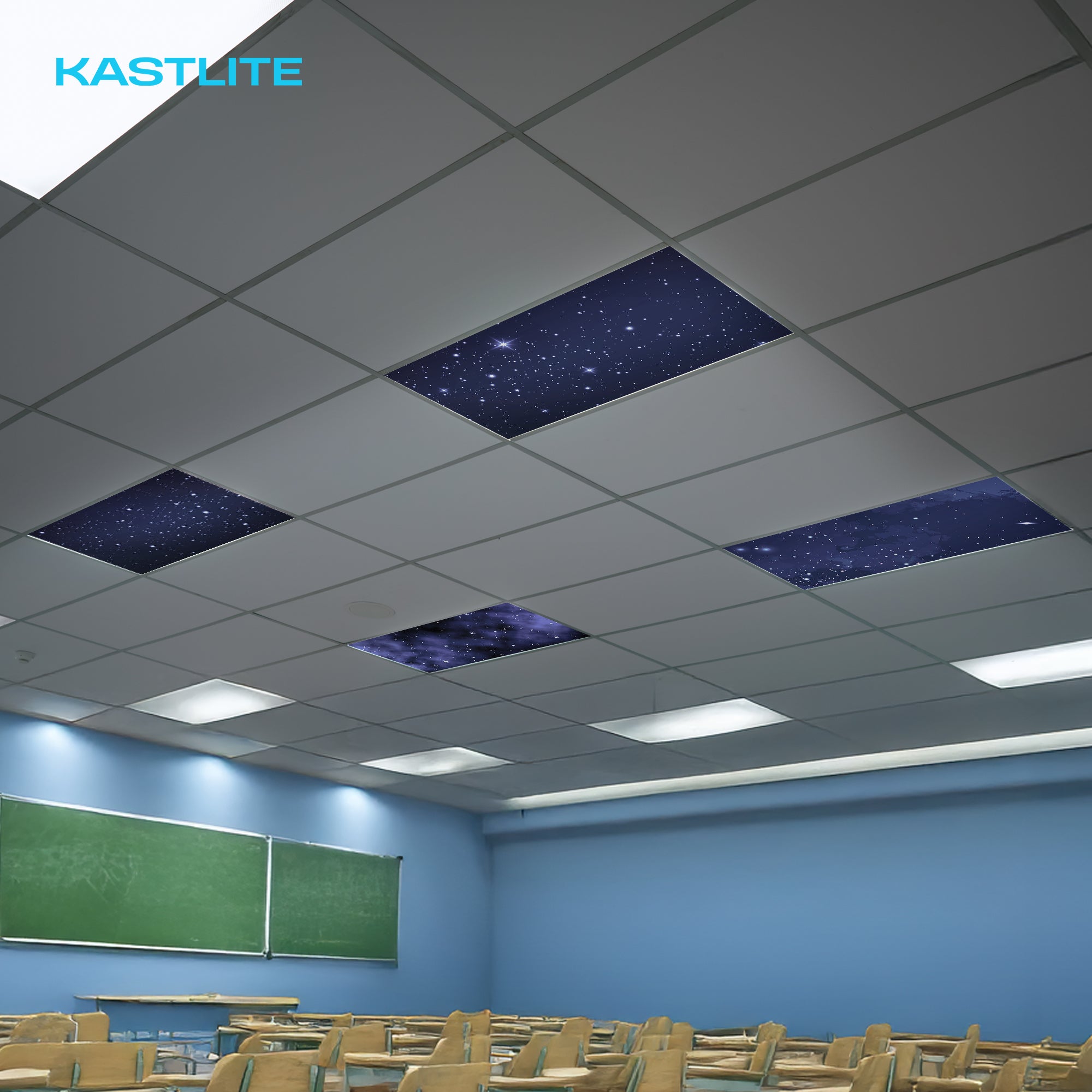 KastLite 4-Pack Fluorescent Light Covers for Ceiling Lights