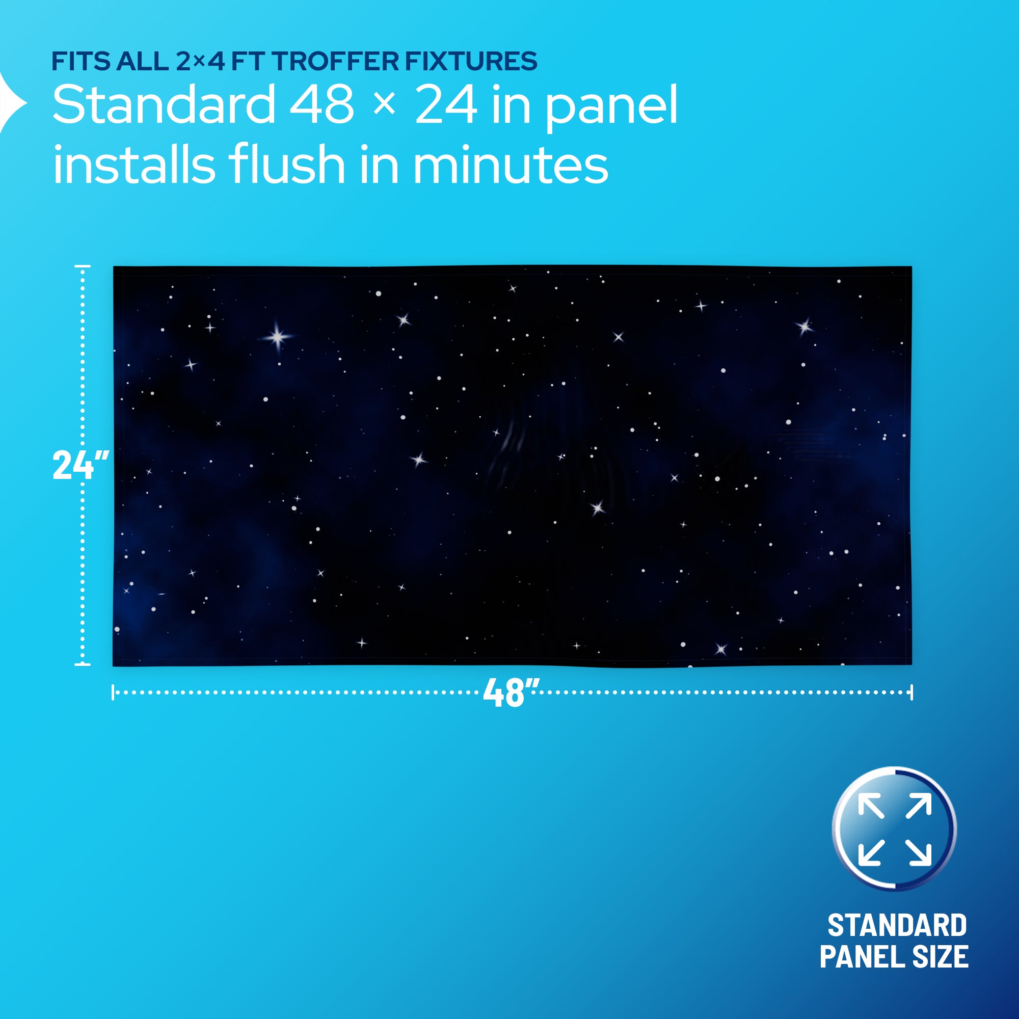 KastLite 4-Pack Fluorescent Light Covers for Ceiling Lights
