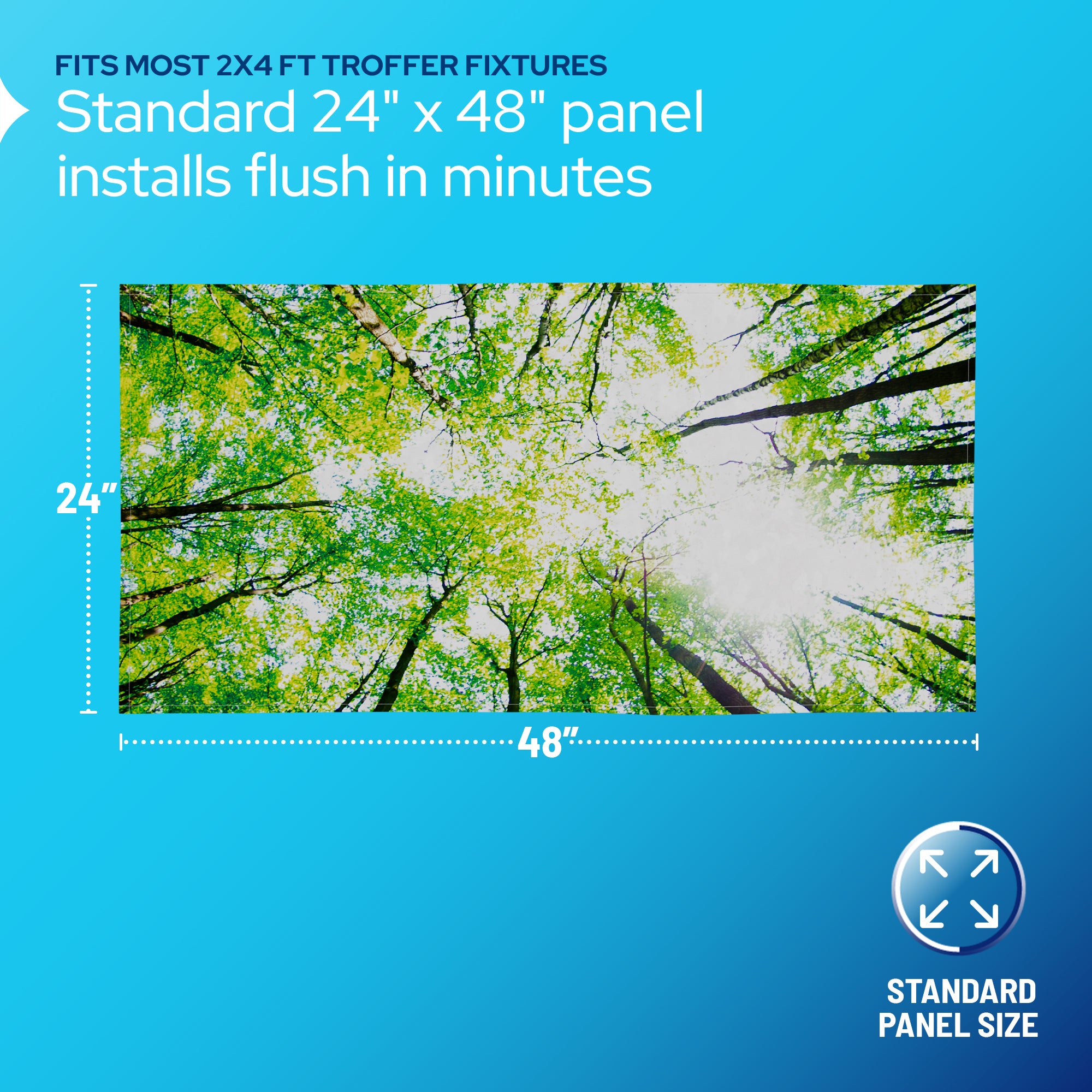 4-Pack Fluorescent Light Covers for Ceiling Lights