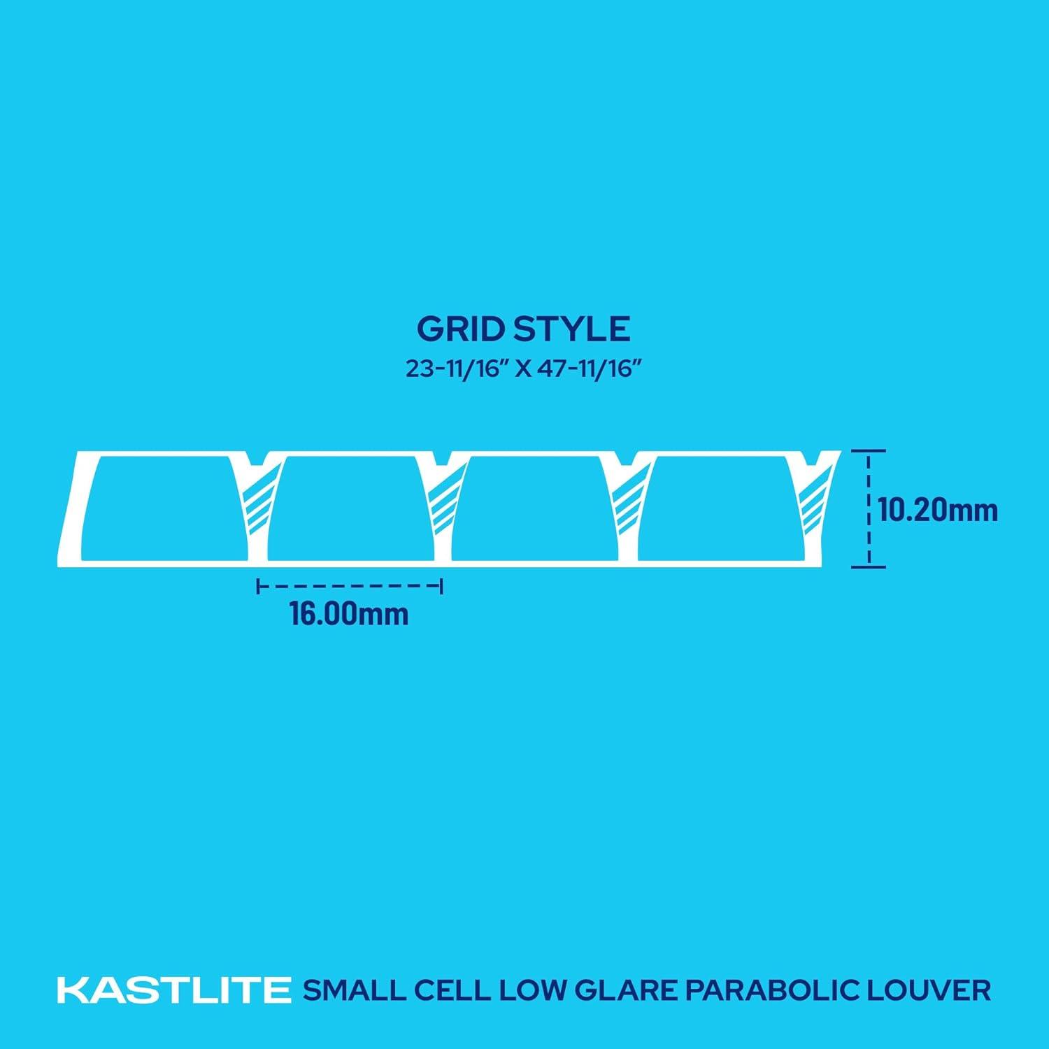Parasquare 1 Louver: 5/8” × 5/8” × 7/16” panel grid pattern detail