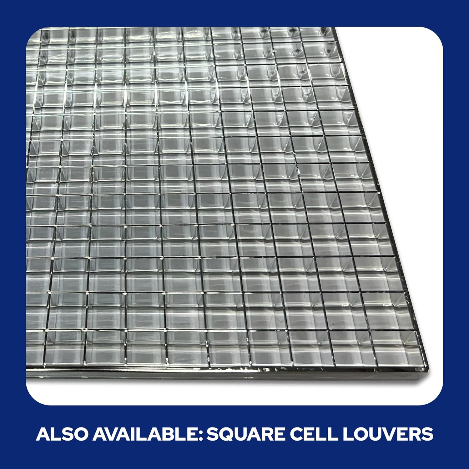 Parasquare 6 Louver: 3/4" x 3/4" x 1/2” panel grid pattern detail