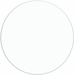 Kastlite Clear Acrylic Disc | Plexiglass Circle with Custom Thickness and Diameter | Selection: 1/4 Thickness with 22 Diameter