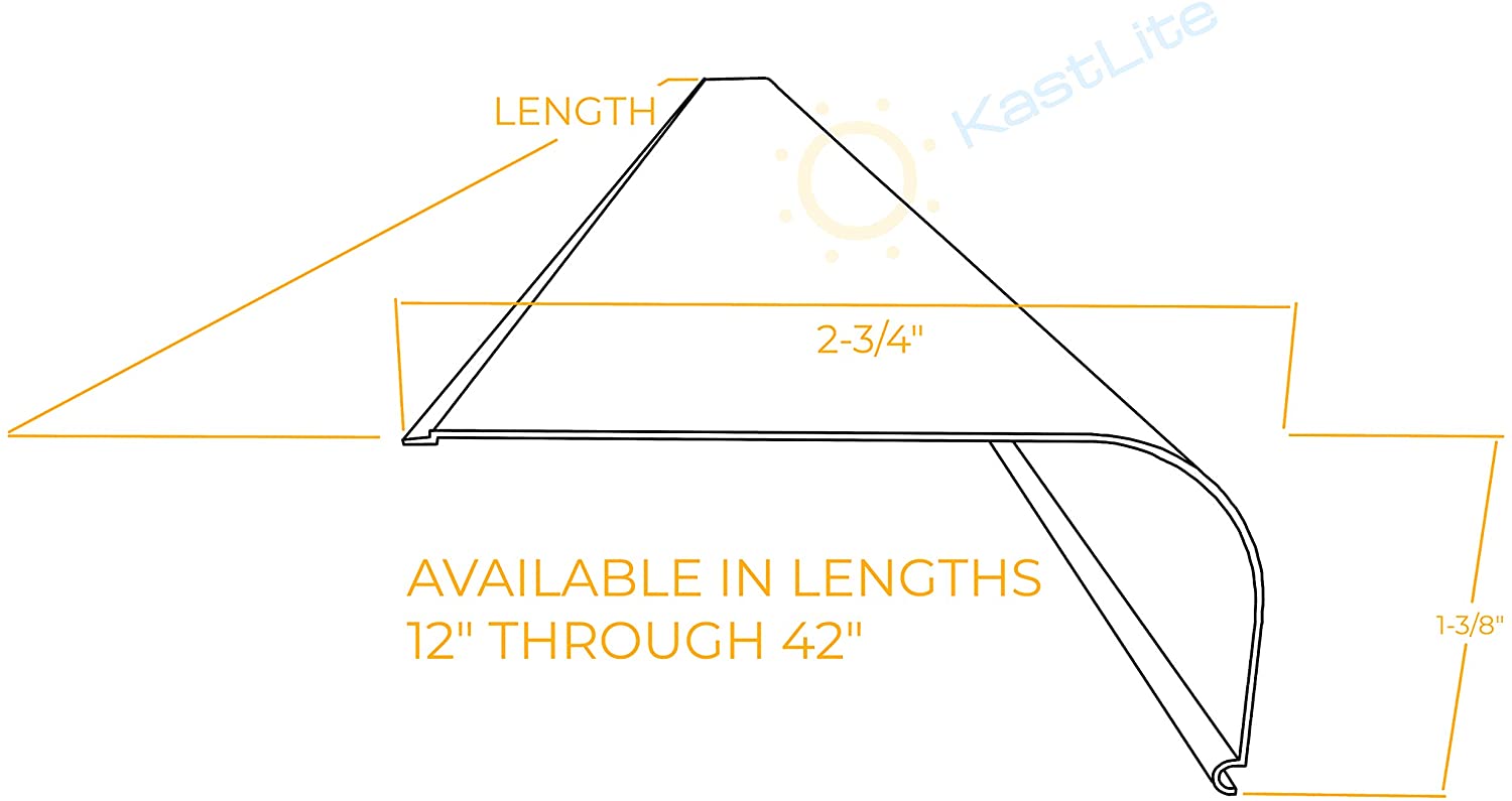 Smooth Curved Lens - 1-3/8" H x 2-3/4" W