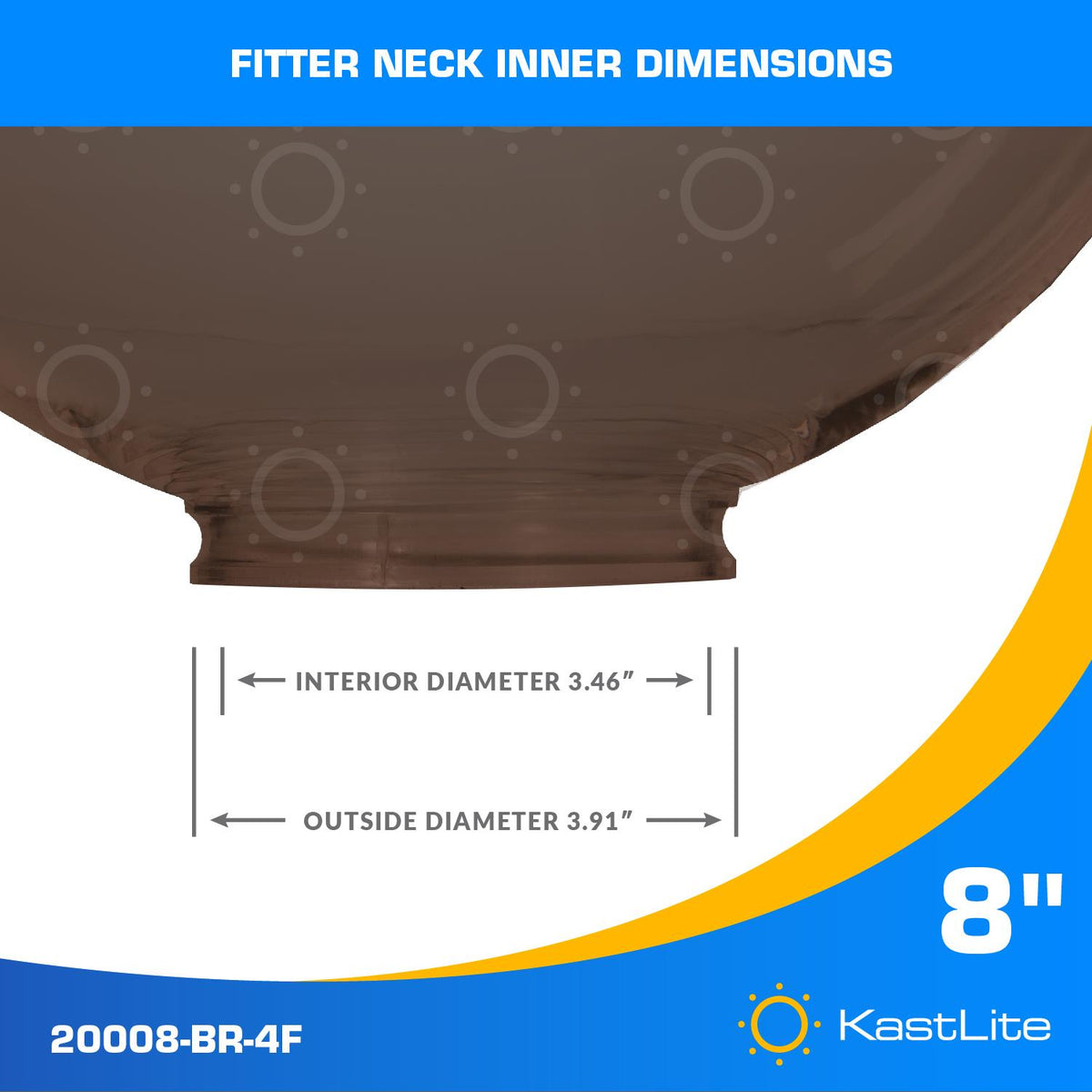 Kastlite 8 Lamp Post Globe